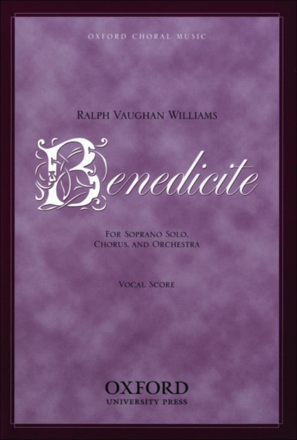 Book cover of: Benedicite. By: Ralph Vaughan Williams