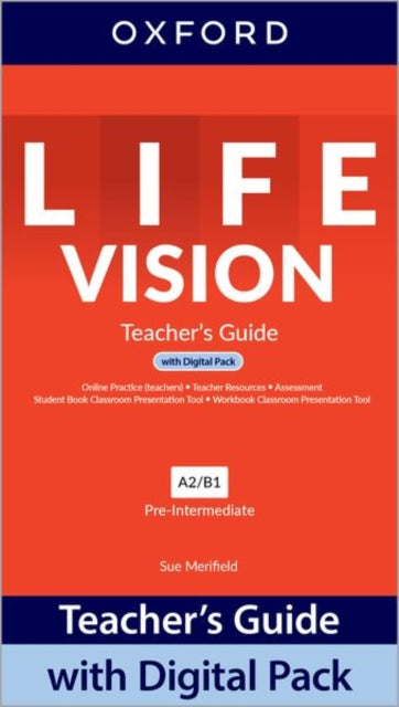 Book cover of: Life Vision: Pre-Intermediate: Teacher's Guide with Digital Pack