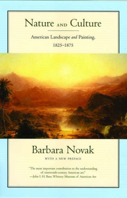 Book cover of: Nature and Culture. By: Barbara Novak
