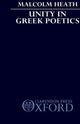 Book cover of: Unity in Greek Poetics