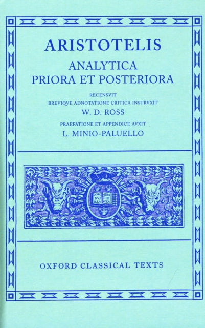 Book cover of: Aristotle Analytica Priora et Posteriora. By: Aristotle