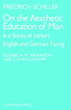 Book cover of: On the Aesthetic Education of Man. By: Friedrich Schiller