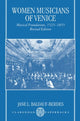 Book cover of: Women Musicians of Venice. By: Jane J. Baldauf-Berdes