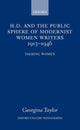 Book cover of: H.D. and the Public Sphere of Modernist Women Writers 1913-1946