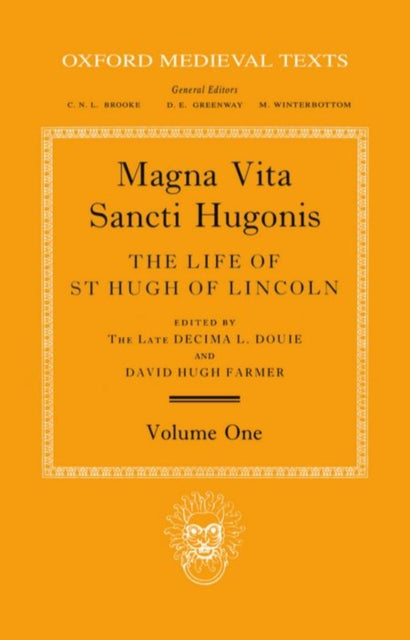 Book cover of: Magna Vita Sancti Hugonis: Volume I. By: Decima L. Douie