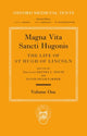 Book cover of: Magna Vita Sancti Hugonis: Volume I. By: Decima L. Douie