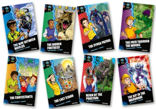 Book cover of: Project X Alien Adventures: Dark Blue Book Band, Oxford Levels 15-16: Dark Blue Book Band, Mixed Pack of 8. By: Elen Caldecott