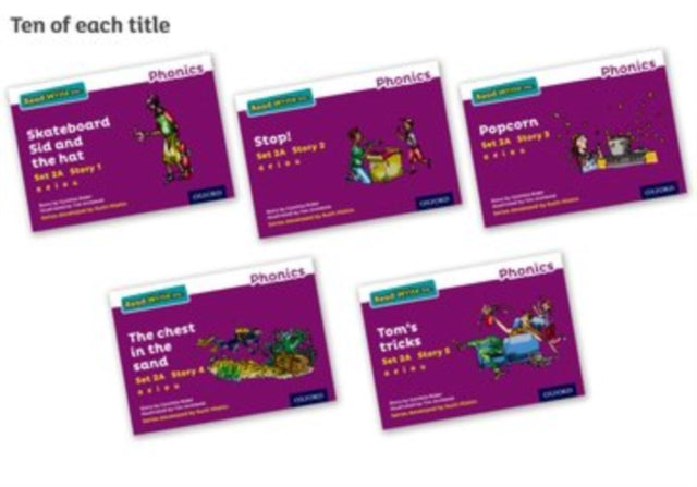 Book cover of: Read Write Inc. Phonics: Purple Set 2A Storybooks Pack of 50. By: Cynthia Rider