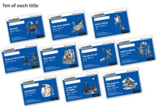 Book cover of: Read Write Inc. Phonics: Blue Set 6 Core Black & White Storybooks (Pack of 100). By: Gill Munton