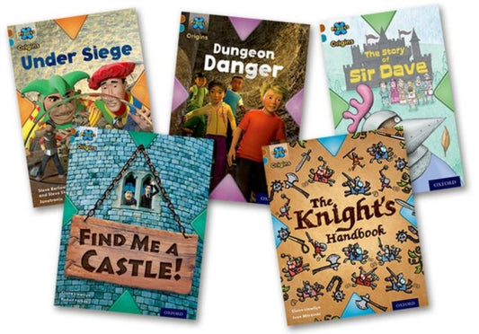 Book cover of: Project X Origins: Brown Book Band, Oxford Level 9: Knights and Castles: Mixed Pack of 5. By: Steve Barlow