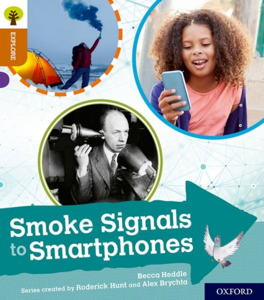 Book cover of: Oxford Reading Tree Explore with Biff, Chip and Kipper: Oxford Level 8: Smoke Signals to Smartphones. By: Becca Heddle