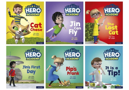 Book cover of: Hero Academy: Oxford Level 1/1+, Lilac/Pink Book Band: Mixed pack. By: Bill Ledger