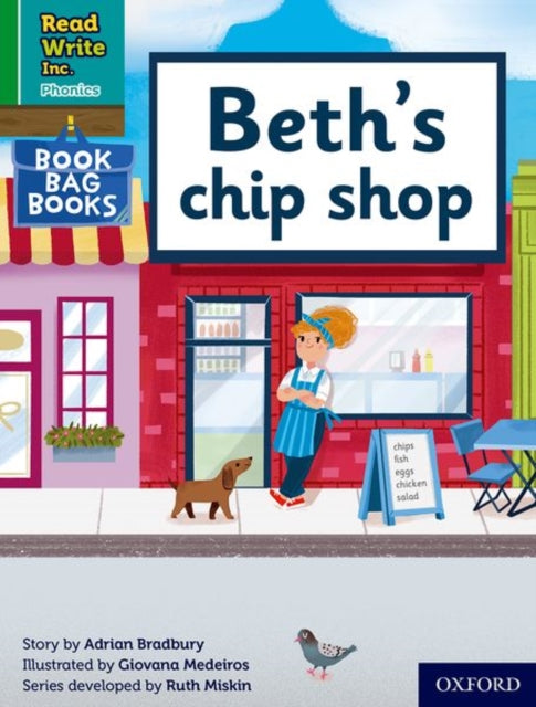 Book cover of: Read Write Inc. Phonics: Beth's chip shop (Green Set 1 Book Bag Book 7). By: Ruth Miskin