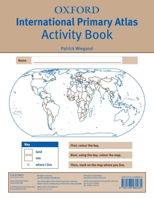 Book cover of: Oxford International Primary Atlas Activity Book. By: Patrick Wiegand