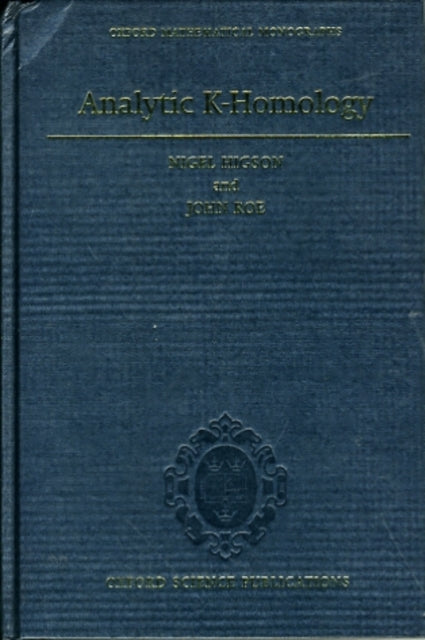 Book cover of: Analytic K-Homology