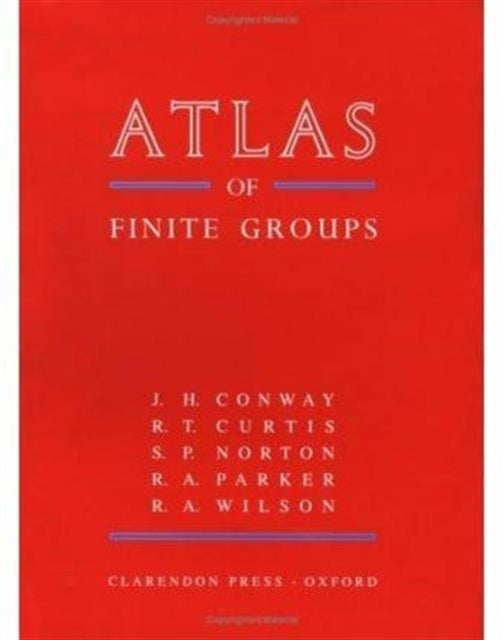 Book cover of: ATLAS of Finite Groups. By: John Horton Conway