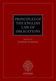 Book cover of: Principles of the English Law of Obligations. By: Andrew Burrows