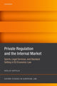 Book cover of: Private Regulation and the Internal Market. By: Mislav Mataija
