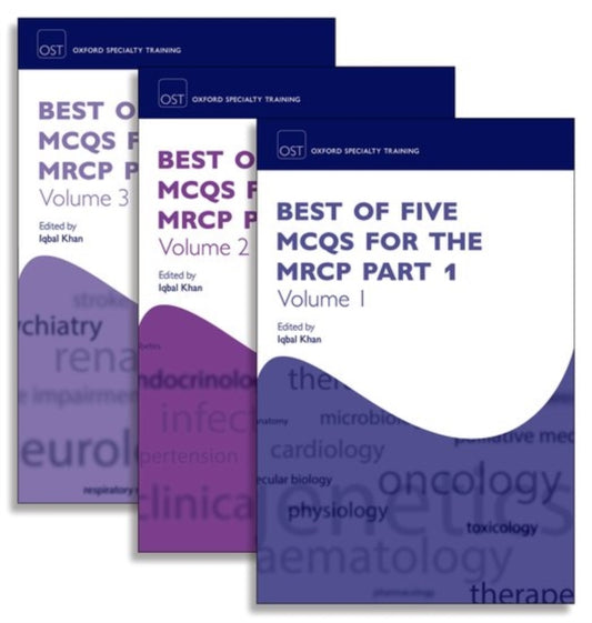Book cover of: Best of Five MCQs for the MRCP Part 1 Volume 1. By: Iqbal Khan