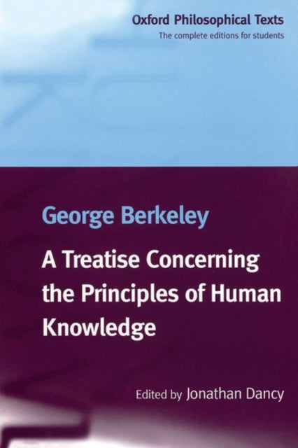 Book cover of: Treatise Concerning the Principles of Human Knowledge
