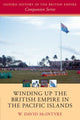 Book cover of: Winding up the British Empire in the Pacific Islands. By: W. David McIntyre