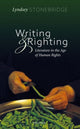 Book cover of: Writing and Righting. By: Lyndsey Stonebridge