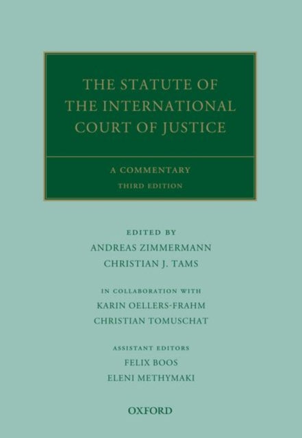 Book cover of: Statute of the International Court of Justice. By: Andreas Zimmermann