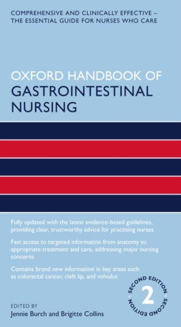 Book cover of: Oxford Handbook of Gastrointestinal Nursing. By: Jennie Burch