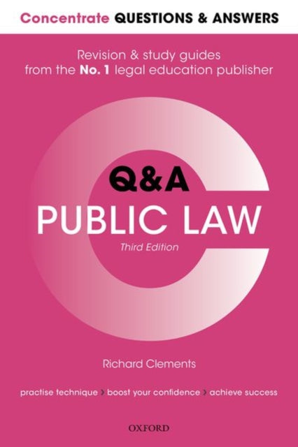 Book cover of: Concentrate Questions and Answers Public Law. By: Clements, Richard