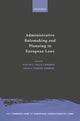 Book cover of: Administrative Rulemaking and Planning in European Laws. By: Giacinto della Cananea