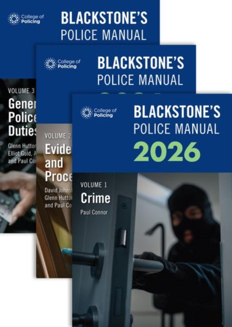 Book cover of: Blackstone's Police Manuals 2026 Three Volume Set