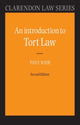 Book cover of: Introduction to Tort Law. By: Tony Weir