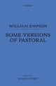 Book cover of: William Empson: Some Versions of Pastoral. By: William Empson