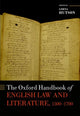 Book cover of: Oxford Handbook of English Law and Literature, 1500-1700. By: Lorna Hutson