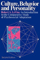Book cover of: Culture, Behavior, and Personality. By: Robert Alan LeVine