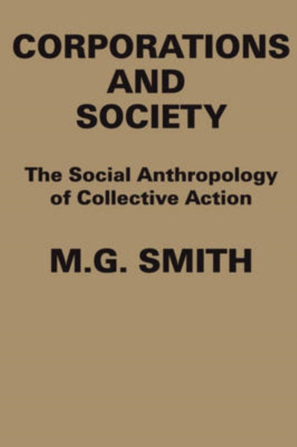 Book cover of: Corporations and Society. By: M.G. Smith