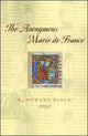 Book cover of: Anonymous Marie de France. By: R. Howard Bloch
