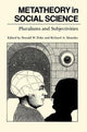 Book cover of: Metatheory in Social Science