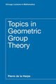 Book cover of: Topics in Geometric Group Theory. By: Pierre de la Harpe