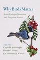 Book cover of: Why Birds Matter. By: Çagan H. Sekercioglu