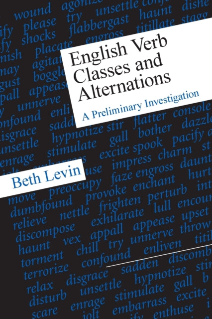 Book cover of: English Verb Classes and Alternations