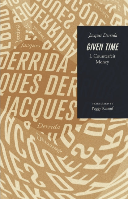 Book cover of: Given Time. By: Jacques Derrida