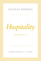 Book cover of: Hospitality, Volume I. By: Jacques Derrida