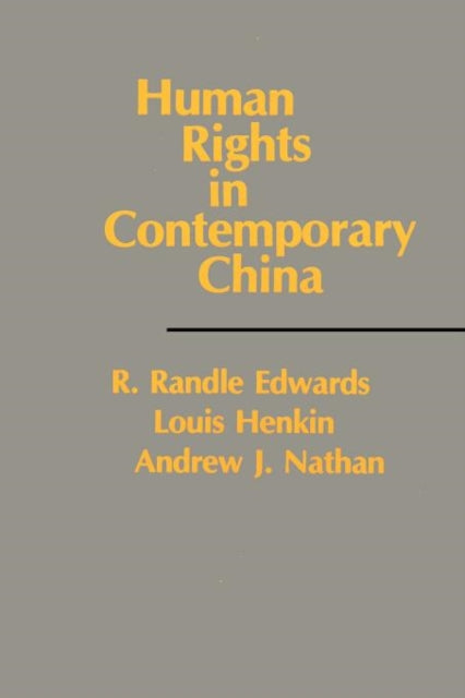 Book cover of: Human Rights in Contemporary China. By: Andrew J. Nathan