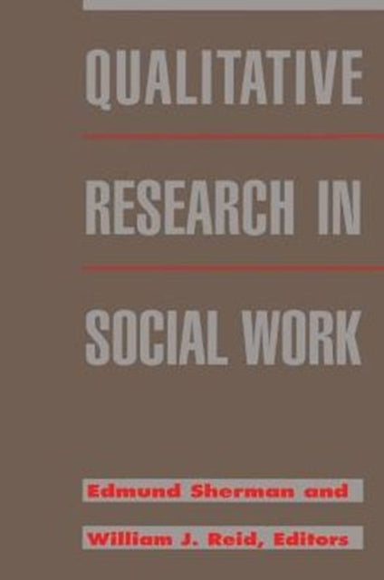 Book cover of: Qualitative Research in Social Work