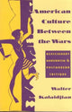 Book cover of: American Culture Between the Wars