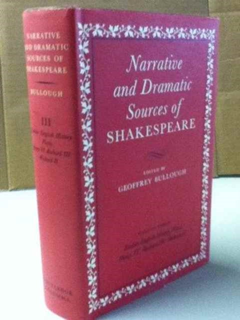 Book cover of: Narrative and Dramatic Sources of Shakespeare. By: Geoffrey Bullough