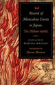 Book cover of: Record of Miraculous Events in Japan. By: Burton Watson