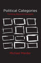 Book cover of: Political Categories. By: Michael Marder