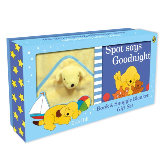 Book cover of: Spot Says Goodnight Book & Blanket. By: Eric Hill